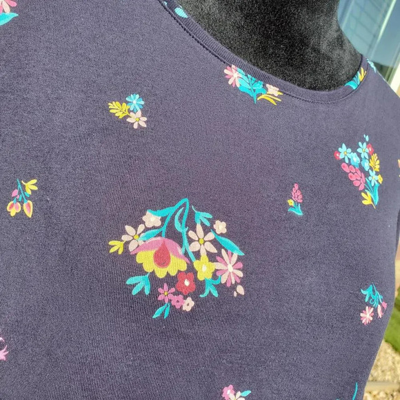 Croft & Barrow Blue Floral Short Sleeve T-Shirt Women's Plus Size 2X NWOT - Picture 13 of 15